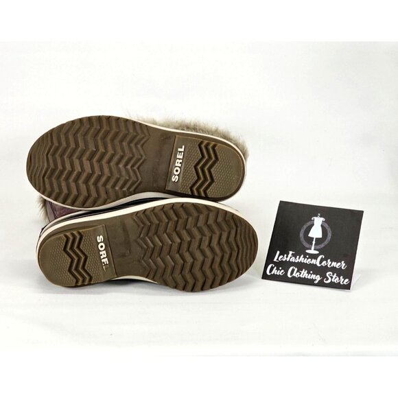 Sorel Women's Joan Of Artic Snow Winter Boots Lace Up Leather Faux Fur Sz 5 1404 - Picture 5 of 13